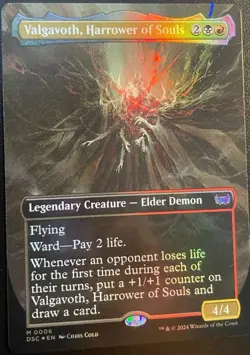 MTG Valgavoth, Harrower of Souls Borderless FOIL - Commander Duskmourn - NM - Image 2
