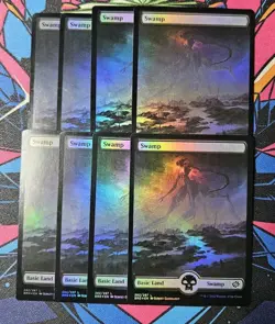 8x Swamp (282) x8 NM Foil Borderless MTG The Brothers War BRO Unplayed Magic - Image 1