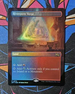 Riverpyre Verge NM Borderless Foil MTG Aetherdrift Unplayed Magic The Gathering - Image 1
