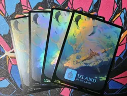4x Island x4 NM Foil MTG 0288 Lost Caverns of Ixalan Unplayed Magic Gathering - Image 1