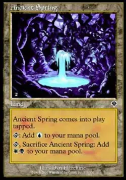 MTG English Ancient Spring Medium Play Foil Invasion - Image 1