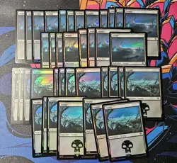 43x Swamp x43 NM Foil 0266 0267 MTG Lord Of The Rings Unplayed Magic Gathering - Image 1