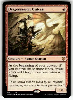 DRAGONMASTER OUTCAST #136 MTG STARTER COMMANDER DECKS MYTHIC - Image 1