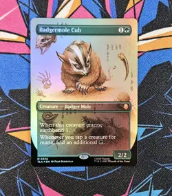 Badgermole Cub NM Showcase Foil MTG Avatar The Last Airbender TLA Unplayed Magic - Image 1