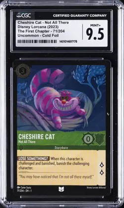 2023 DISNEY LORCANA EN 1-THE FIRST CHAPTER FOIL #71 CHESHIRE CAT CGC 9.5 - Image 1