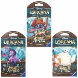 Disney Lorcana TCG Azurite Sea Booster Pack 12 Cards English (1 Pack) - Image 1