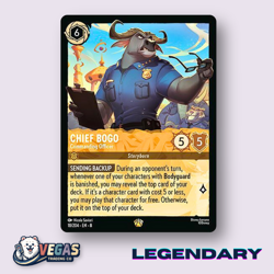 Chief Bogo Commanding Officer 18/204 Legendary Reign of Jafar LP Disney Lorcana - Image 1