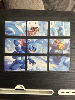 Lorcana - Winterspell - Puzzle & Lore Cards - Complete Set - Lilo And Stitch - - Image 1