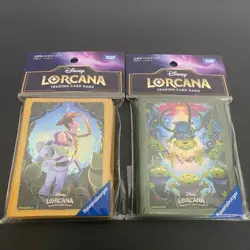 Disney Lorcana Official Card Sleeves Toy Story Woody Buzz & Aliens Set New F/S - Image 1