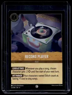 Disney Lorcana Ursula's Return Record Player Foil 32/204 - Image 1