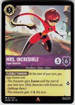 Mrs. Incredible Super Stretchy 49/204 Wilds Unknown Disney Lorcana - Image 1