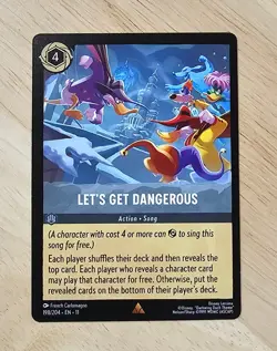 Darkwing Duck Disney Lorcana Trading Card Let's Get Dangerous 198/204 NM - Image 1