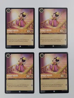 Minnie Mouse Beloved Princess x4 Disney Lorcana MINT Set First Chapter TCG - Image 1