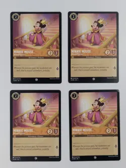 Minnie Mouse Beloved Princess x4 Disney Lorcana MINT Set First Chapter TCG - Image 2
