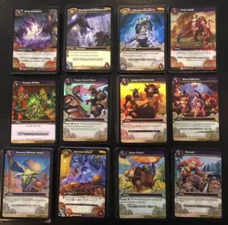 USED World of Warcraft TCG loot cards RARE & UNCOMMONs - some 3/3s & 2/3s OWNED! - Image 1