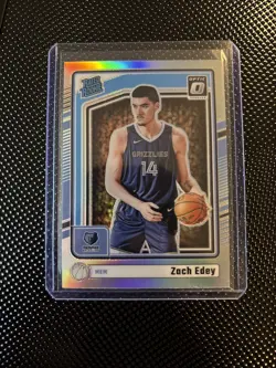 2024-25 Donruss Optic - Zach Edey #288 Rated Rookie - Silver Holo Prizm - Image 1