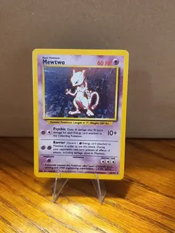 Pokemon TCG Mewtwo Base Set 10/102 Holo 1999-2000 Wizards Base Set Holo Rare - Image 1