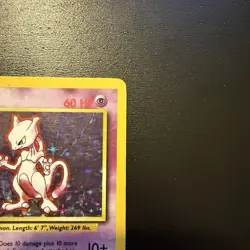 Pokemon TCG Mewtwo 10/102 Base Set Unlimited Holo Rare - Image 2