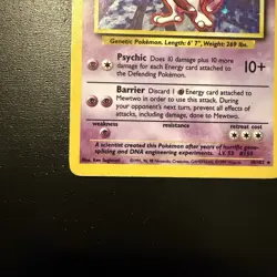 Pokemon TCG Mewtwo 10/102 Base Set Unlimited Holo Rare - Image 4