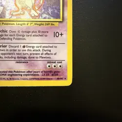 Pokemon TCG Mewtwo 10/102 Base Set Unlimited Holo Rare - Image 5
