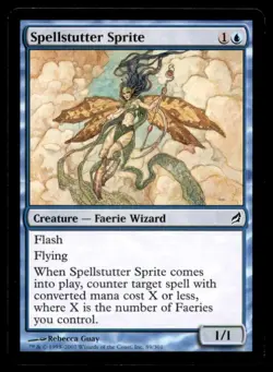 MTG Spellstutter Sprite LP Light Play Lorwyn [3474] - Image 1
