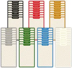 MTG Card Dividers for Storage Boxes, MTG Deck Box Dividers, Trading Card Divider - Image 1