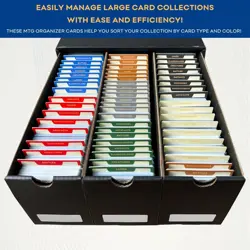 MTG Card Dividers for Storage Boxes, MTG Deck Box Dividers, Trading Card Divider - Image 2