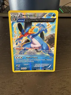Swampert (Alpha) Full Art Holo 36/160 XY Primal Clash Pokemon Card NM - Image 1