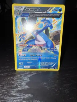 Swampert (Alpha) Full Art Holo 36/160 XY Primal Clash Pokemon Card NM - Image 5