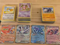 Pokemon 220 TCG Trading Cards Collection Lot Card sleeves included - Image 5