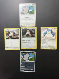 Lot Of Pokemon Cards Regular Reverse Holo Snorlax - Image 1