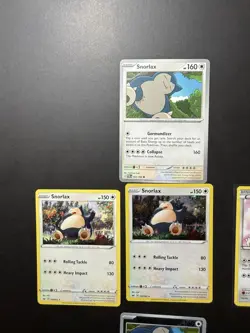 Lot Of Pokemon Cards Regular Reverse Holo Snorlax - Image 2