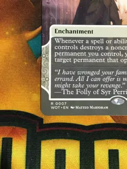 C5387 MAGIC MTG WILDS ELDRAINE ENCHANTING TALES KARMIC JUSTICE #0007 NM SHOWCASE - Image 4