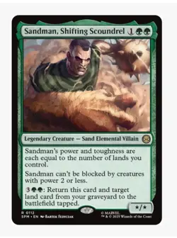 Sandman, Shifting Scoundrel | MTG Marvel Spider-Man | NM | Lands Matter EDH - Image 1