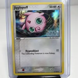 Pokemon Card - Jigglypuff EX Crystal Guardians Stamped #53/100 Reverse Holo 2006 - Image 1