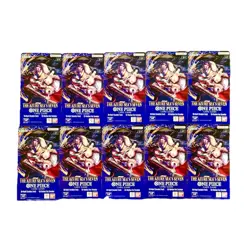 One Piece OP14 The Azure Sea’s Seven Sleeved Booster Pack Lot Of 10 - In Hand - Image 1