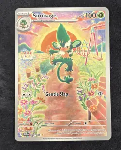 Pokemon TCG Simisage Black Bolt Holo Illustration Rare Card 090/086 Near Mint - Image 1
