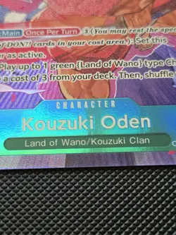 Kouzuki Oden OP02-030 [SR] Paramount War Foil One Piece CCG Cards - Image 4