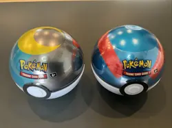 Pokemon TCG PokeBall Tins Brand New Factory Sealed D25 & H24 Free Shipping - Image 1