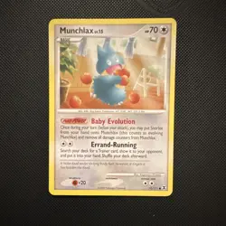 Pokemon TCG Munchlax 70/111 Rising Rivals Regular Common 70 HP ENG 2009 Basic - Image 1