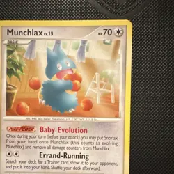 Pokemon TCG Munchlax 70/111 Rising Rivals Regular Common 70 HP ENG 2009 Basic - Image 3