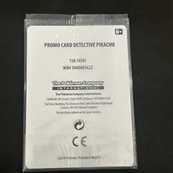 Sealed Detective Pikachu SM190 Stamped Pokemon Movie Promo Factory Sealed Holo - Image 2
