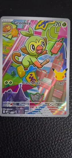 MINT Grookey 052 Pokemon First Partner Illustration Collection Series 2 Promo - Image 1