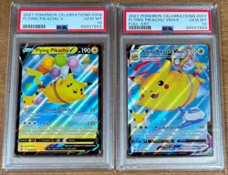 PSA 10 Flying Pikachu VMAX Holo SET 006 & 007 Celebrations Pokemon TCG GEM MINT - Image 1
