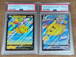 PSA 10 Flying Pikachu VMAX Holo SET 006 & 007 Celebrations Pokemon TCG GEM MINT - Image 3