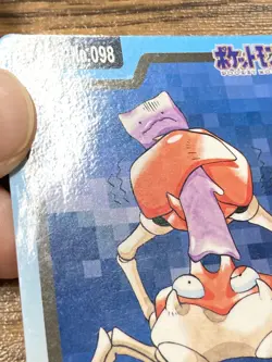 Pokemon Carddass Card Krabby File No. 98 Bandai Pocket Monsters 1997 Japan - Image 4