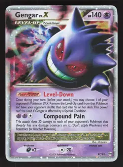 Gengar Lv.X 97/99 Pokemon TCG Arceus MP - Image 1