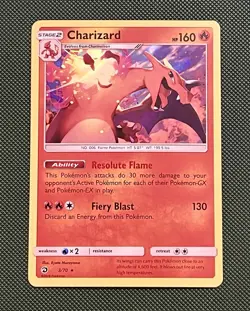 2018 Pokemon TCG Charizard 3/70 Dragon Majesty Holo Rare NM - Image 1