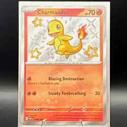 Pokemon TCG Charmander 109/091 SV Paldean Fates Holo Shiny Rare Basic 70 HP EN - Image 2