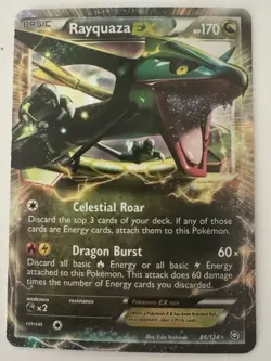 Pokemon TCG Rayquaza EX 85/124 Dragons Exalted Holo Ultra Rare 170 HP ENG - Image 1